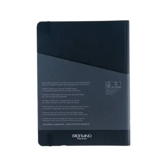 Fabriano&reg; Ecoqua Plus Dotted A5 Hidden Spiral-Bound Notebook Black {11}