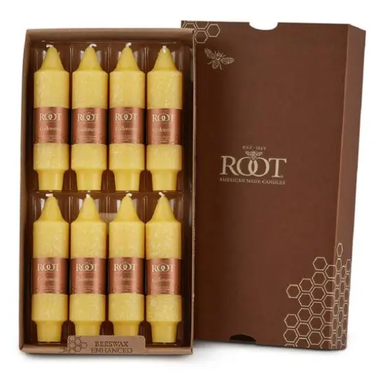 Root Candles 5" Unscented Timberline&trade; Collenette Taper Candles, 8ct. Garnet {2}