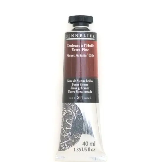 Sennelier Artists' Oil Color, 40mL 211 Burnt Sienna S1 {1}