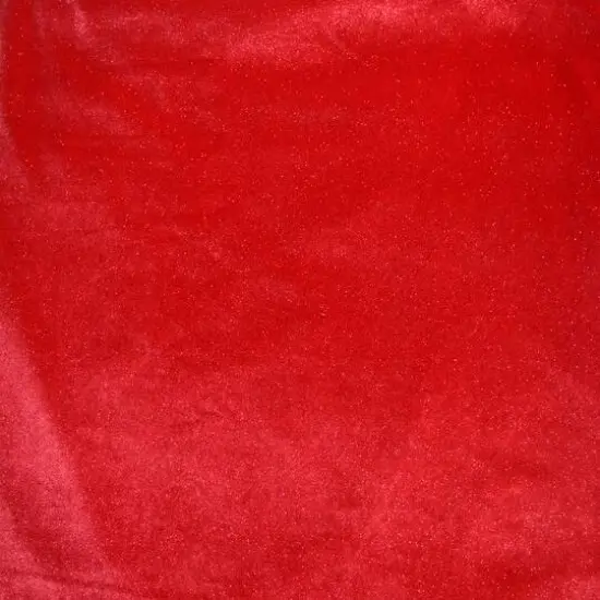 Feldman Red Sparkle Stretch Velvet Fabric {3}