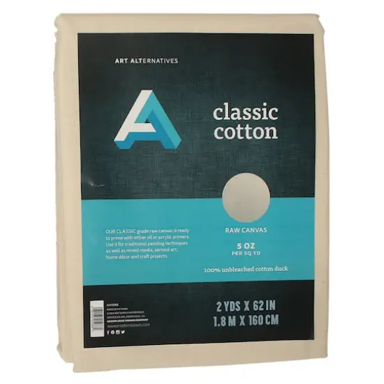 Art Alternatives Classic Cotton Canvas Fold, 62" x 2yd. {1}