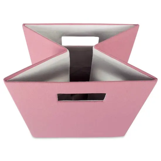 DII&reg; 13" Polyester Solid Storage Cube Rose {4}