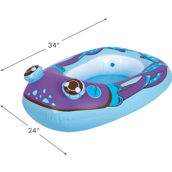Pool Central 34" Purple Octopus Children's Inflatable Pool Boat Float {4}