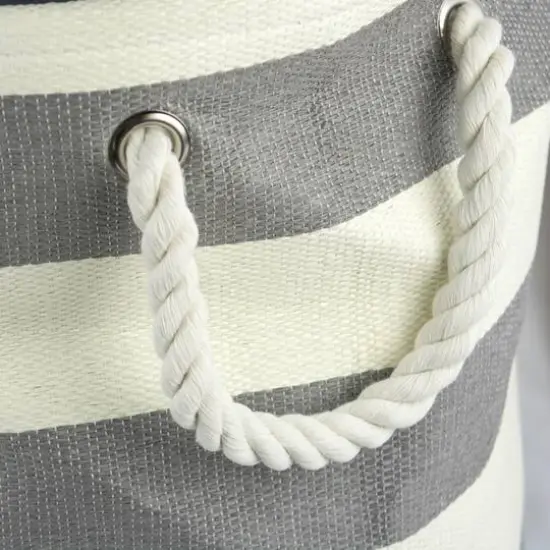 DII&reg; 17" Woven Paper Storage Bin Gray {4}