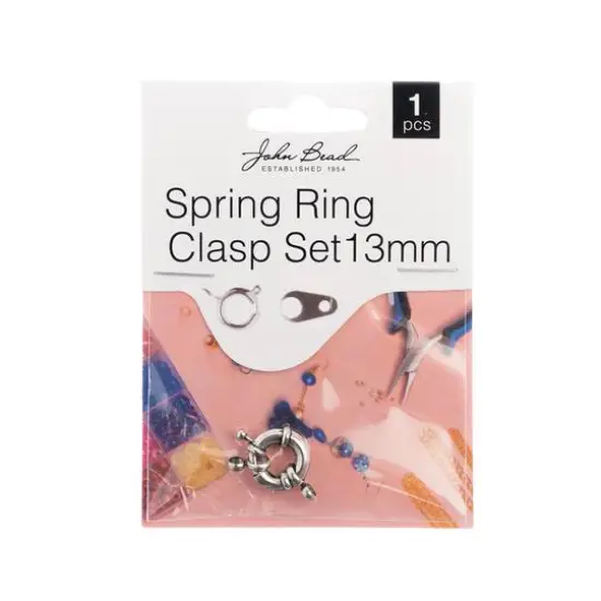 John Bead Must Have Findings 13mm Spring Ring Set Gold {2}