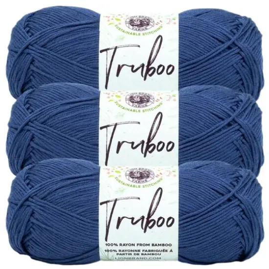 3 Pack Lion Brand&reg; Truboo Yarn Navy {1}