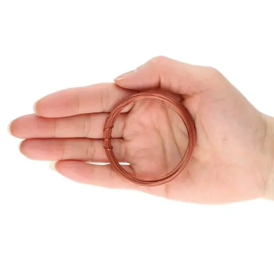 The Beadsmith&reg; Wire Elements&trade; 18 Gauge Tarnish Resistant Half Round Soft Temper Wire, 7yd. Antique Copper {7}