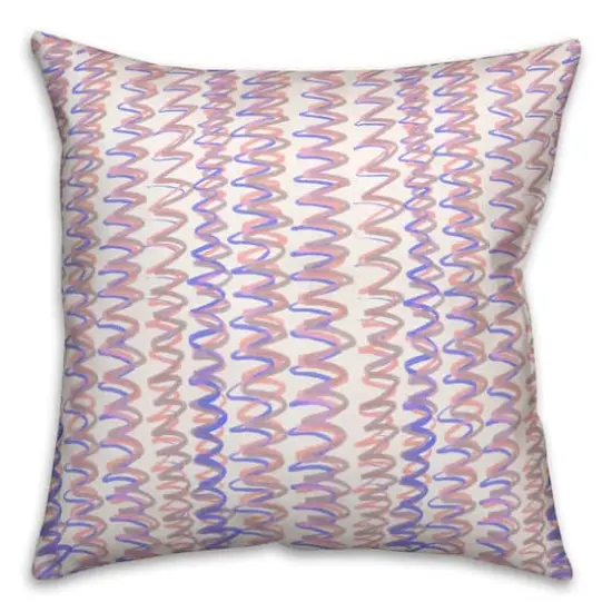 18" Squiggles Throw Pillow Purple {1}