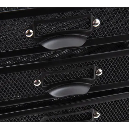 Mind Reader Black 10-Compartment Mesh Desk Organizer {7}