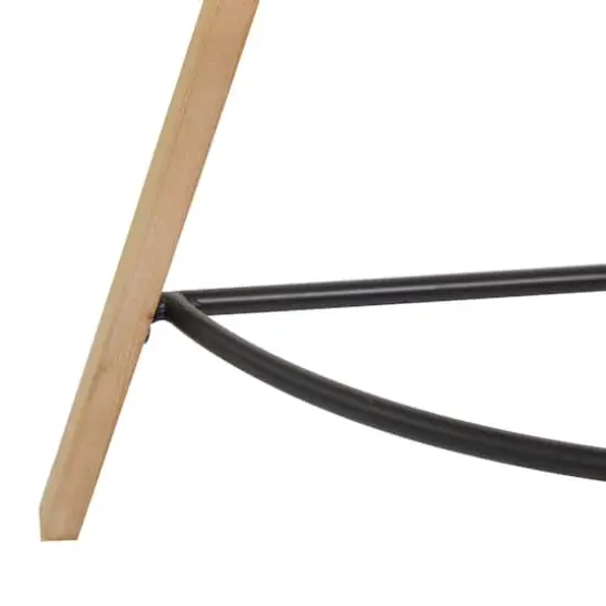 42" Brown Wood Modern Farmhouse Console Table {5}