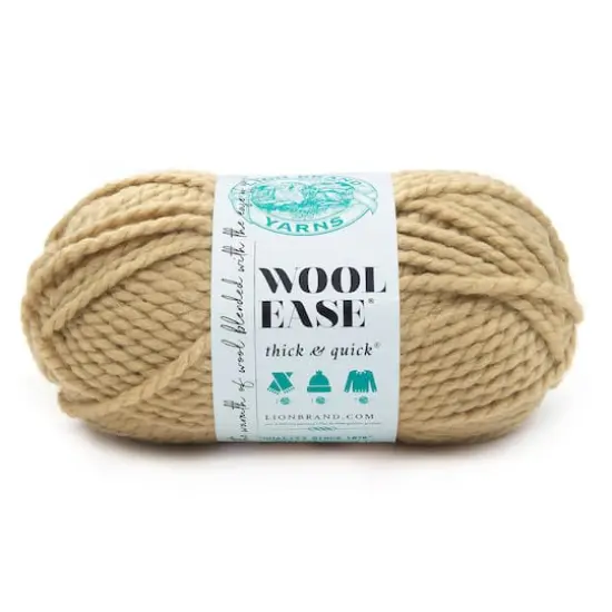 Lion Brand&reg; Wool-Ease&reg; Thick & Quick&reg; Solid Yarn Peanut {1}