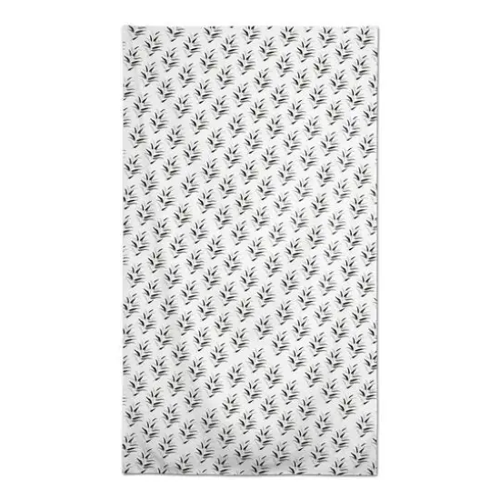 Dark Leaf Pattern Tablecloth {1}