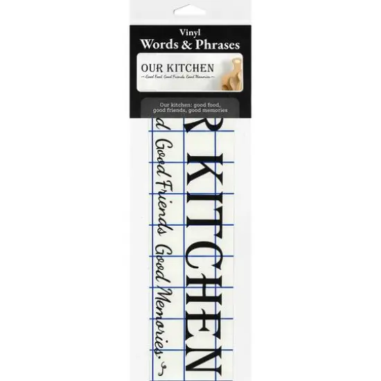 Leisure Arts&reg; Vinyl Matte Black Our Kitchen Decal {4}