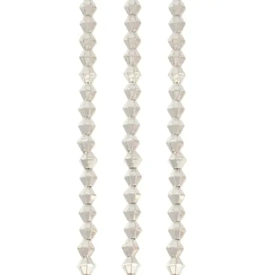 Silver Metal Faceted Bicone Beads, 4mm by Bead Landing&trade; {1}