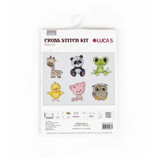 Luca-S Friends 3 Plastic Canvas Counted Cross Stitch Kit {3}
