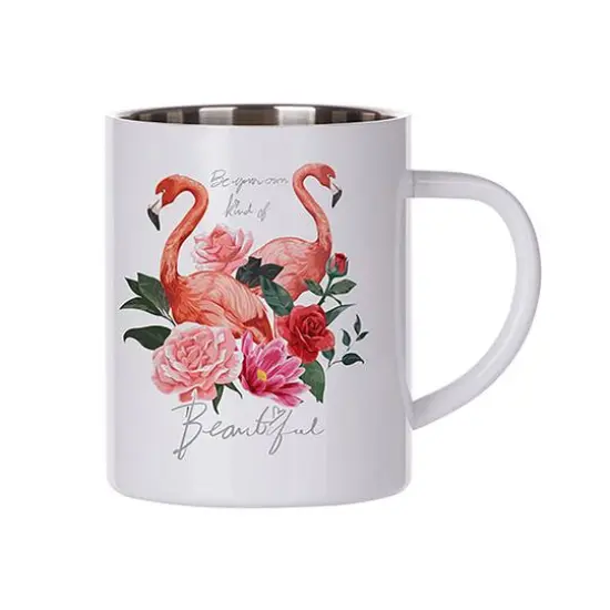 Craft Express 15oz. White Stainless Steel Mug, 6ct. {3}