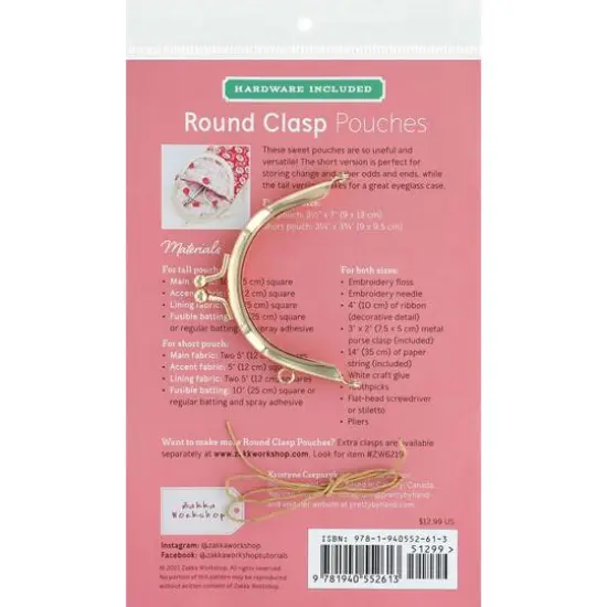 Zakka Workshop Round Clasp Pouches Kit {3}
