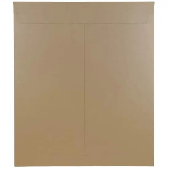 JAM Paper 12.75" x 15" Brown Kraft Flat Photo Mailer Peel & Seal Closure Envelopes, 6ct. {4}
