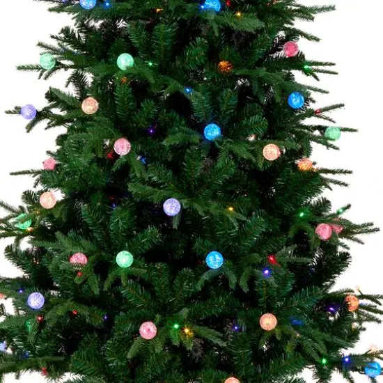 6ft. Pre-Lit Duxbury Slim Artificial Christmas Tree, Dual Color&reg; LED Lights {4}
