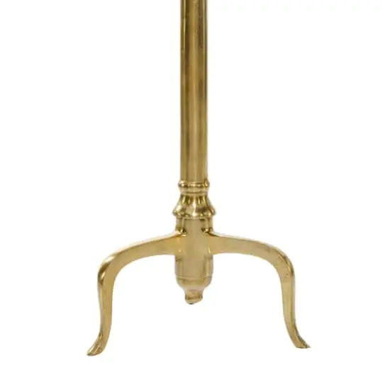 15" Gold Contemporary Marble Accent Table {5}