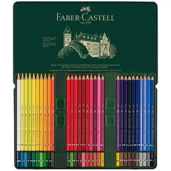 Faber-Castell Albrecht Durer 60 Color Watercolor Pencil Set in Metal Case {4}