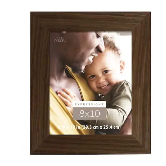 Expressions&trade;8" x 10" Walnut Wide Scoop Frame by Studio D&eacute;cor&reg; {1}