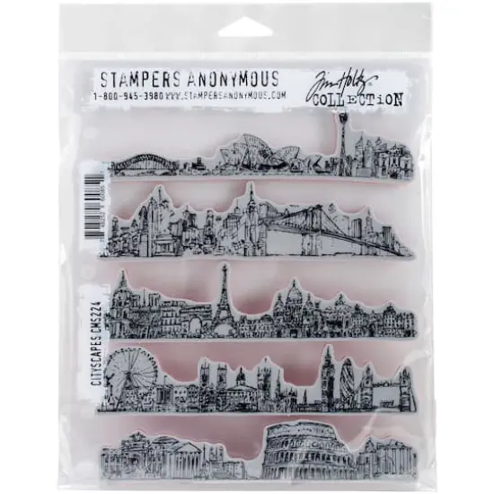 Stampers Anonymous Tim Holtz&reg; Cityscapes Cling Stamp Set {1}