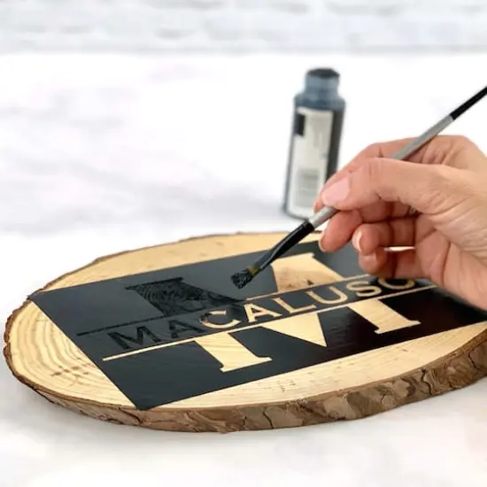 ArtSkills 10" Unfinished Natural Wood Slice {3}