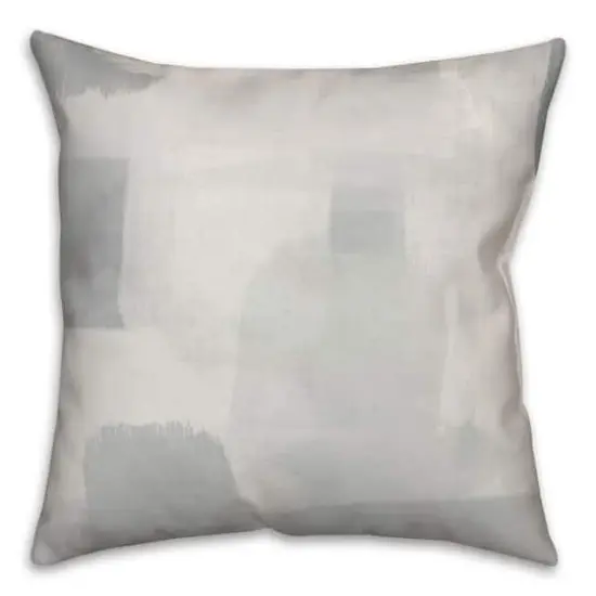 Blue Gray Abstract Indoor/Outdoor Pillow {1}