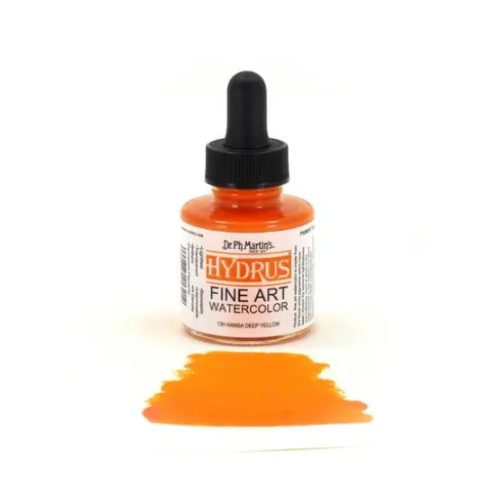 Dr. Ph. Martin's&reg; Hydrus&trade; Fine Art Watercolor, 1oz. 13H Hansa Deep Yellow {4}