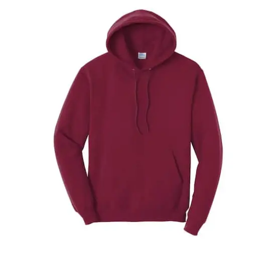 Port & Company&reg; Darks Core Fleece Pullover Hooded Sweatshirt Cardinal {1}