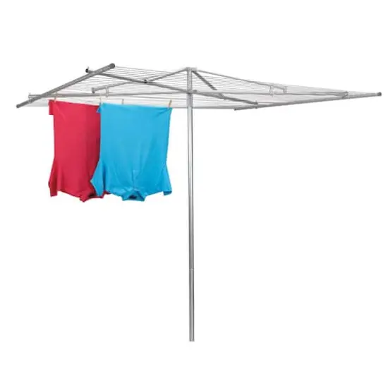 Household Essentials Parallel Clothesline Outdoor Dryer Silver Steel {1}