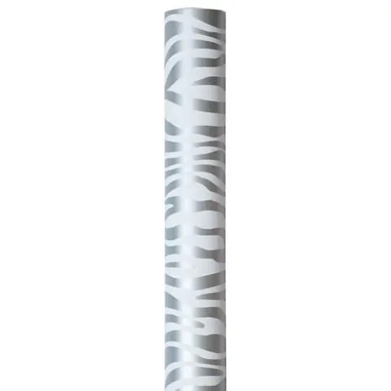 JAM Paper Safari Silver & White Zebra Gift Wrap, 2ct. {4}
