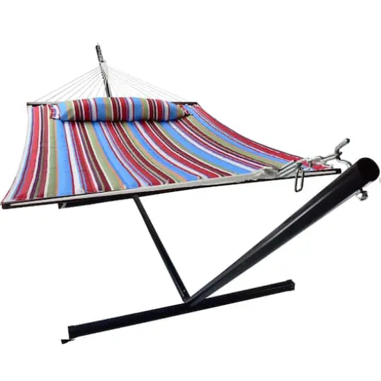 Sorbus Hammock with Spreader Bars & Frame Red and Blue {1}