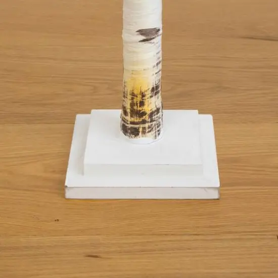 4ft. Pre-Lit Birch Artificial Christmas Tree, Warm White LED Lights {6}