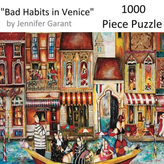 Hart Puzzles Bad Habits in Venice 1000 Piece Puzzle {3}