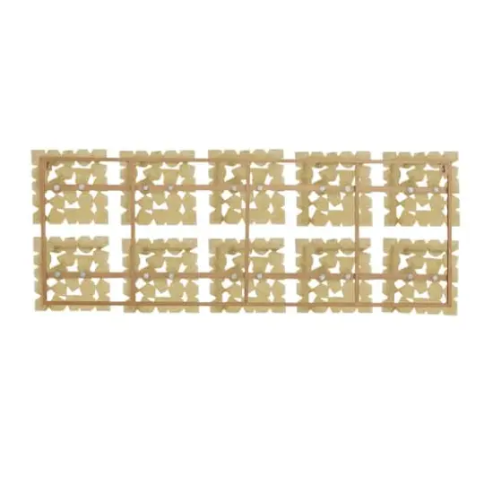 Gold Aluminum Contemporary Geometric Wall Decor, 53" x 1" x 20" {5}