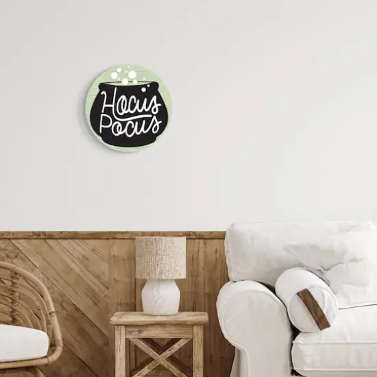 Stupell Industries Hocus Pocus Bubbling Cauldron Wall Plaque Art {3}