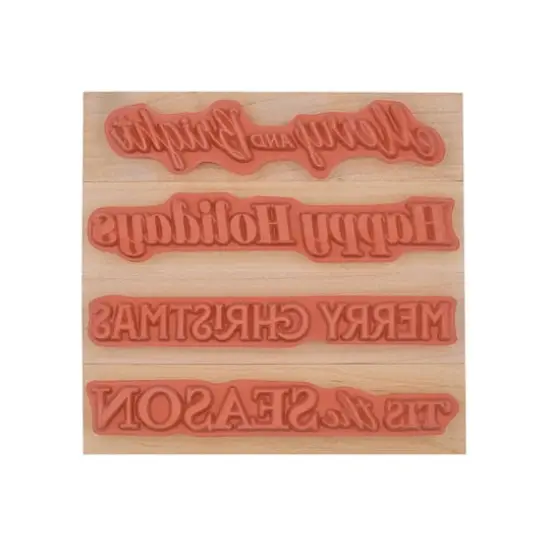 Merry & Bright Wood Stamp Set by Recollections™ {4}