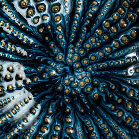 Hello Honey® 4.25" Multicolor Embossed Dots Stoneware Dish Set {6}