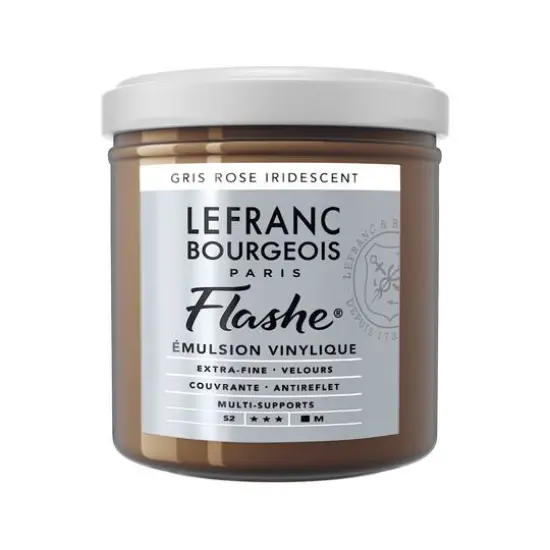 Lefranc & Bourgeois Flashe&reg; Matte Artist's Color, 125mL Iridescent Pink Gray {1}