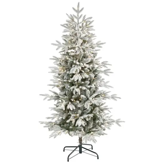 5.5ft. Pre-Lit Manchester Spruce Artificial Christmas Tree, Clear LED Lights {1}