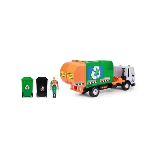 Funrise Mighty Fleet Titans Go Green Garbage Truck {8}