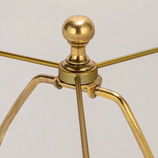 Hello Honey&reg; 2ft. Stacked Glass Base Table Lamp with White Cotton Drum Shade {8}