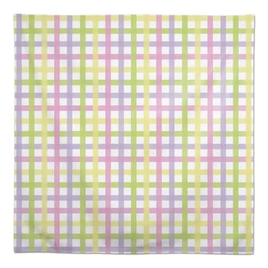 Pastel Plaid 1 58" x 58" Tablecloth {1}