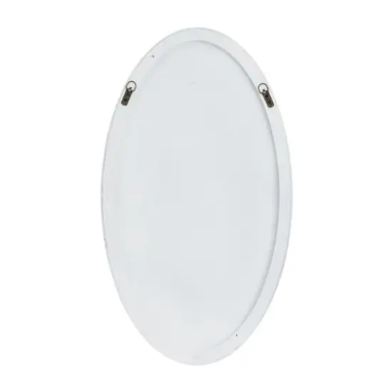 White Contemporary Wall Mirror, 18" x 1" x 32" {5}