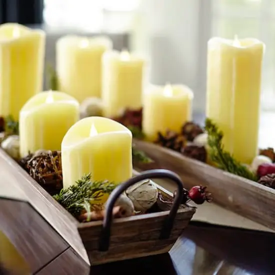 Wooden Tray Set with Handles {5}