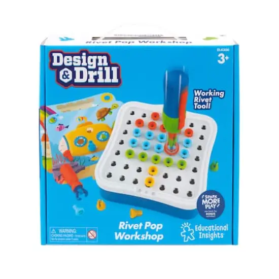 Educational Insights Design & Drill&reg; Rivet Pop Workshop {7}