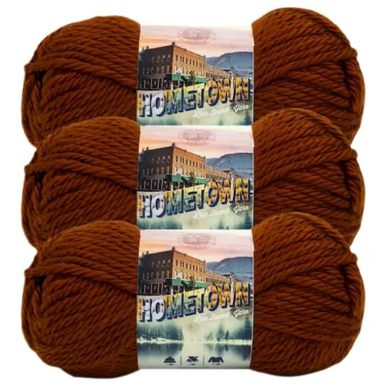3 Pack Lion Brand&reg; Hometown Yarn Stowe Sugar Maple {1}