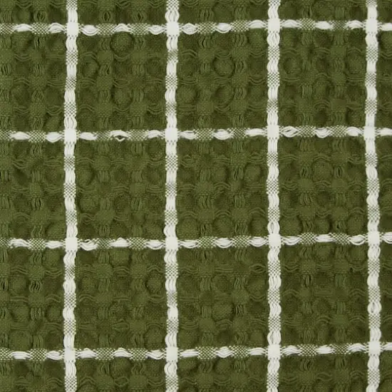 DII® Windowpane Oversized Washed Waffle Dishtowels, 2ct. Sage {7}